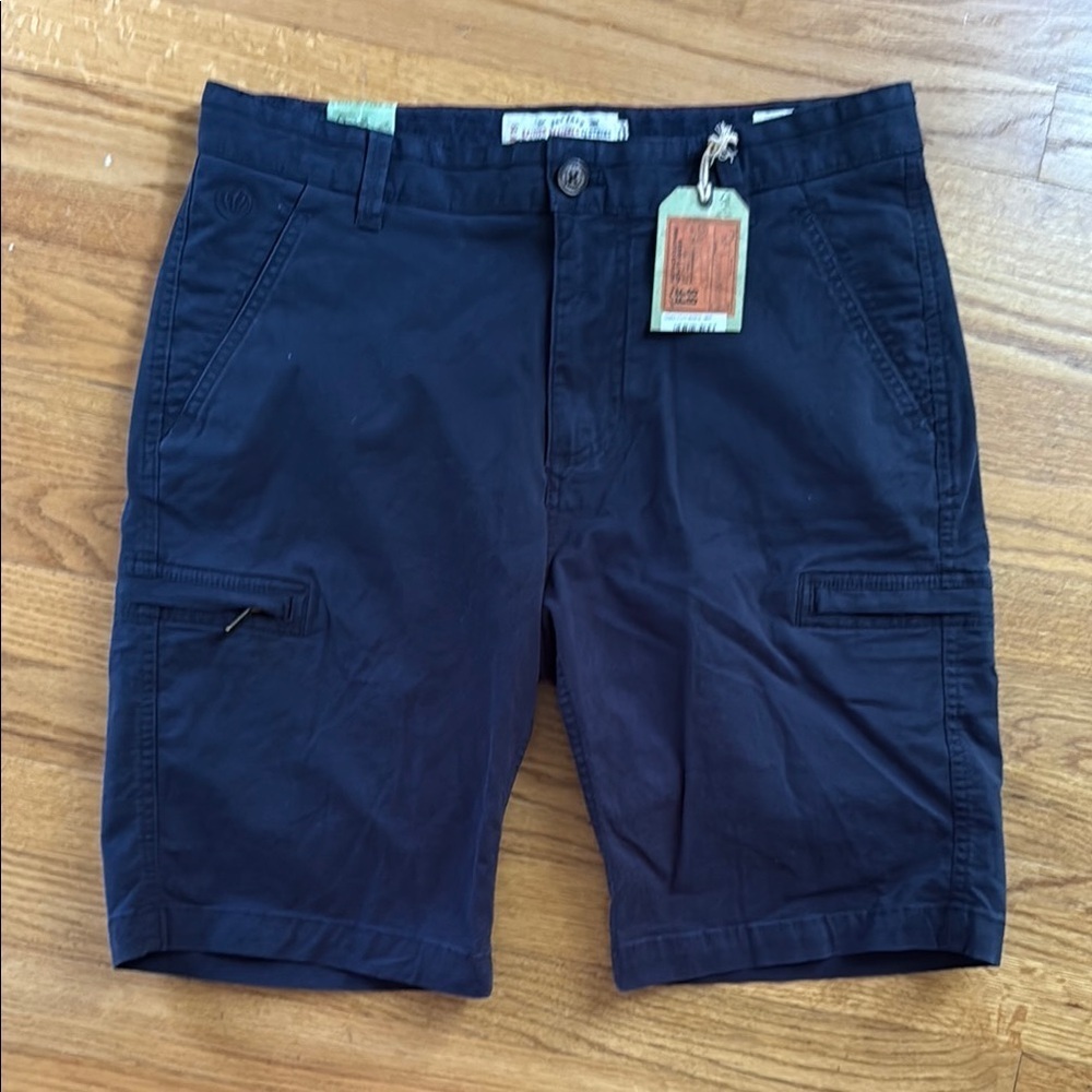 NEW with Tags Fat Face Men's Navy Blue Slim Stretch Cargo Shorts 32